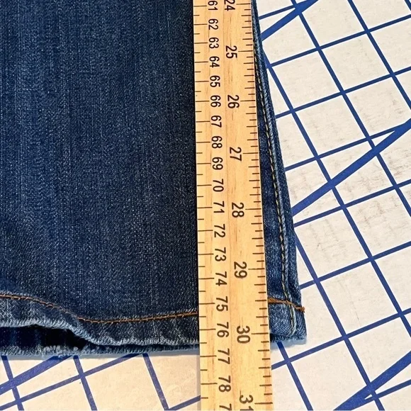 WOMENS LUCKY BRAND CLASSIC RIDER JEANS SZ 28/6 100% COTTON DISTRESSING STRT LEG - Picture 10 of 10